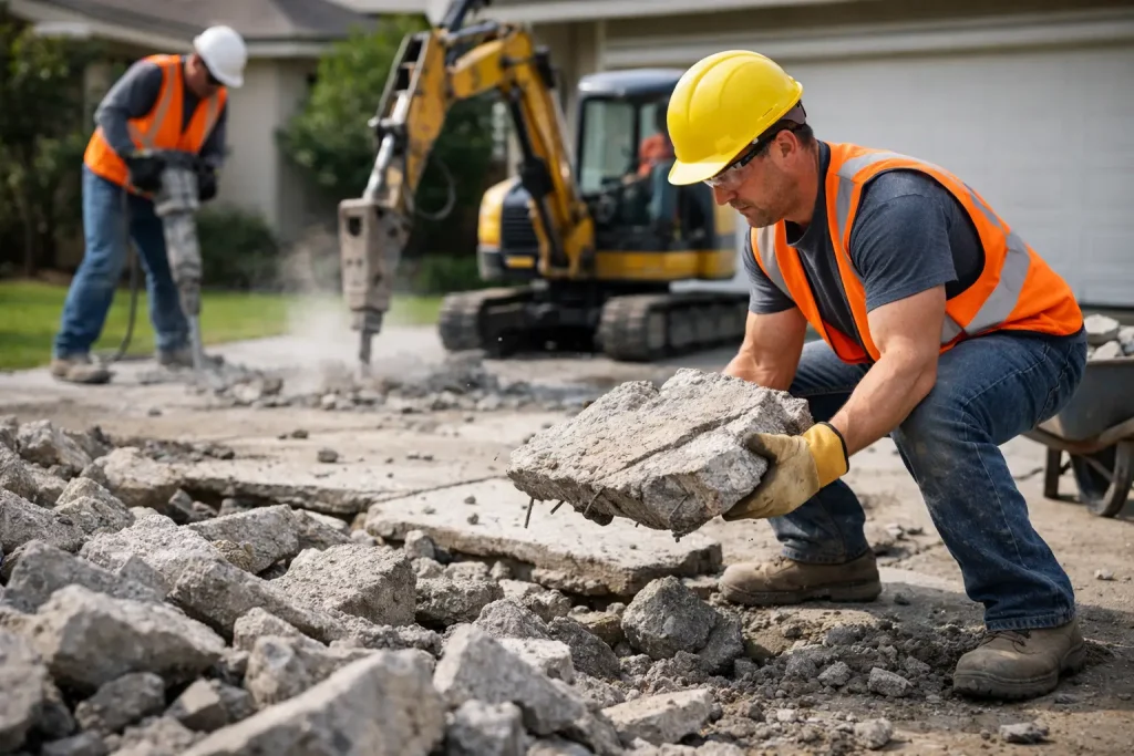 How to Remove Concrete Driveway Safely