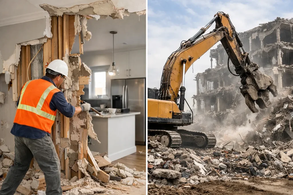 Selective Demolition vs Full Demolition