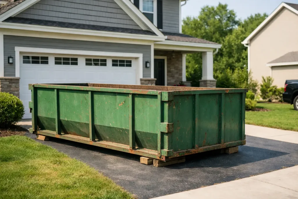 Can Dumpsters Go in Driveways? What to Know