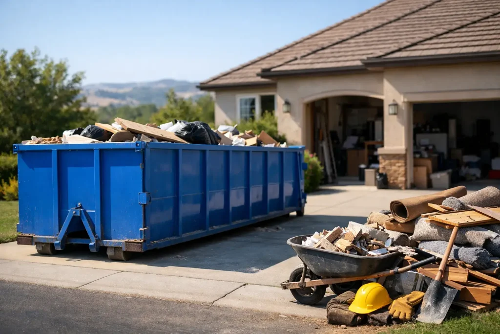 Dumpster Rental Tracy CA for Cleanup Projects