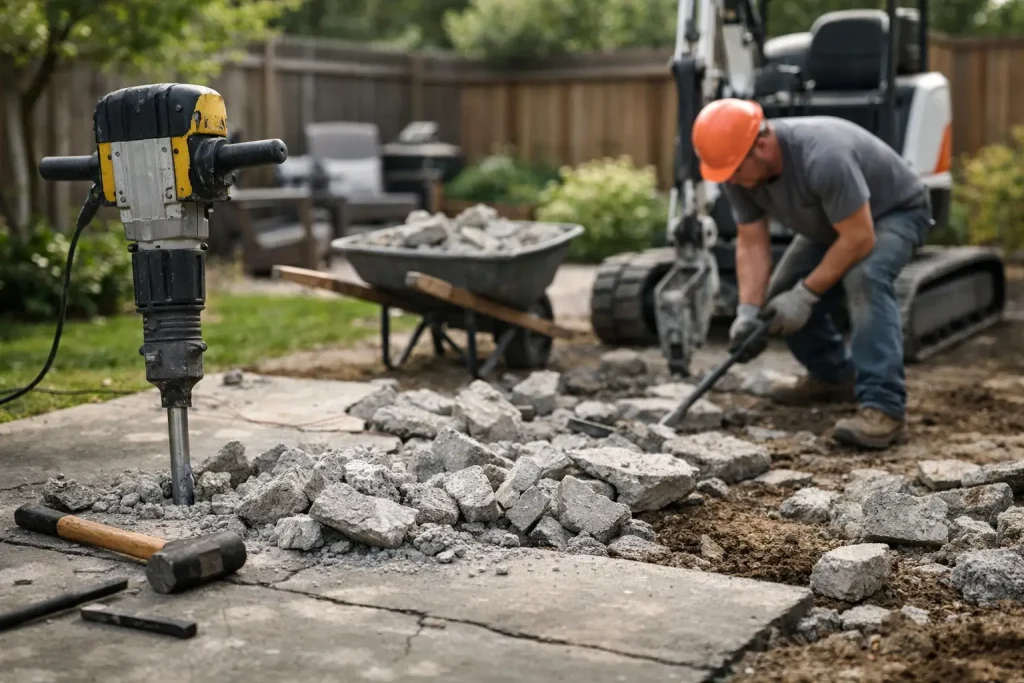 How to Remove Backyard Concrete Efficiently