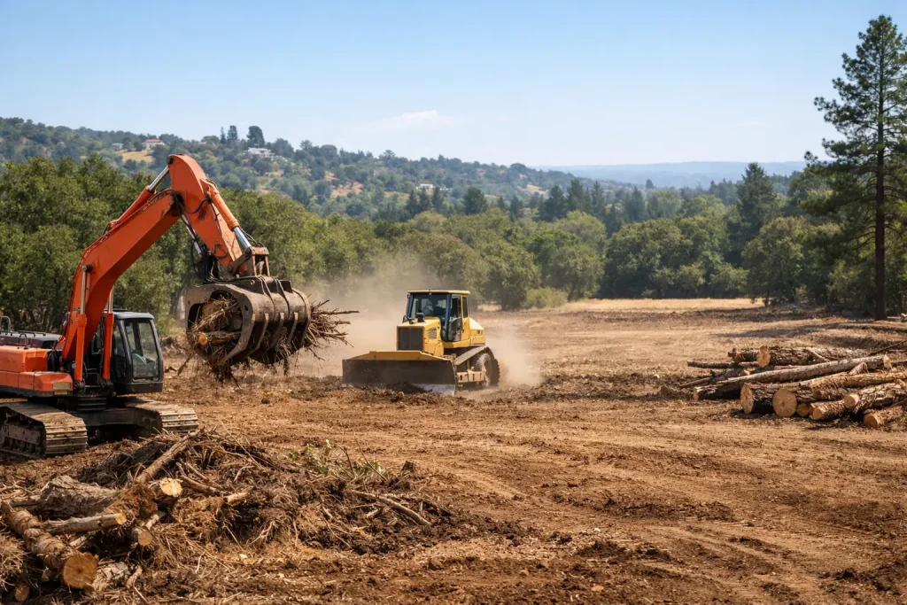 Land Clearing Auburn CA for a Build-Ready Site