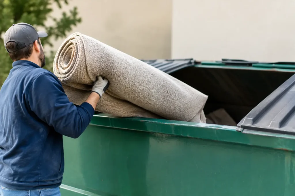 Can Carpet Go in Dumpsters? What to Know First