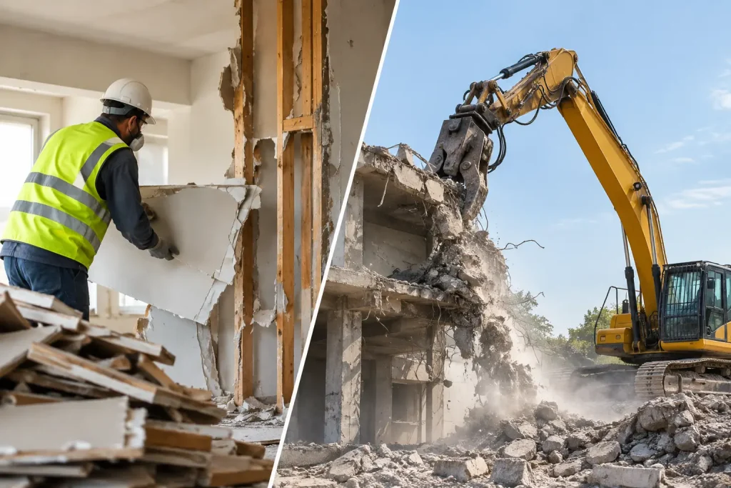 Soft Demolition vs Hard Demolition Explained